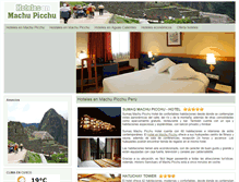 Tablet Screenshot of hotelesenmachupicchu.com